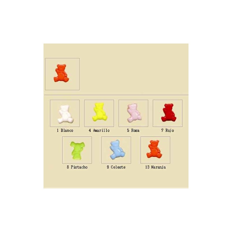 CAJA 48 BOTONES INFANTIL OSO C4