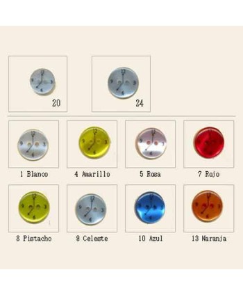 CAJA 48 BOTONES INFANTIL RELOJ C4