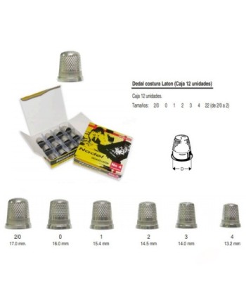 CAJA DE 12 DEDALES LATON
