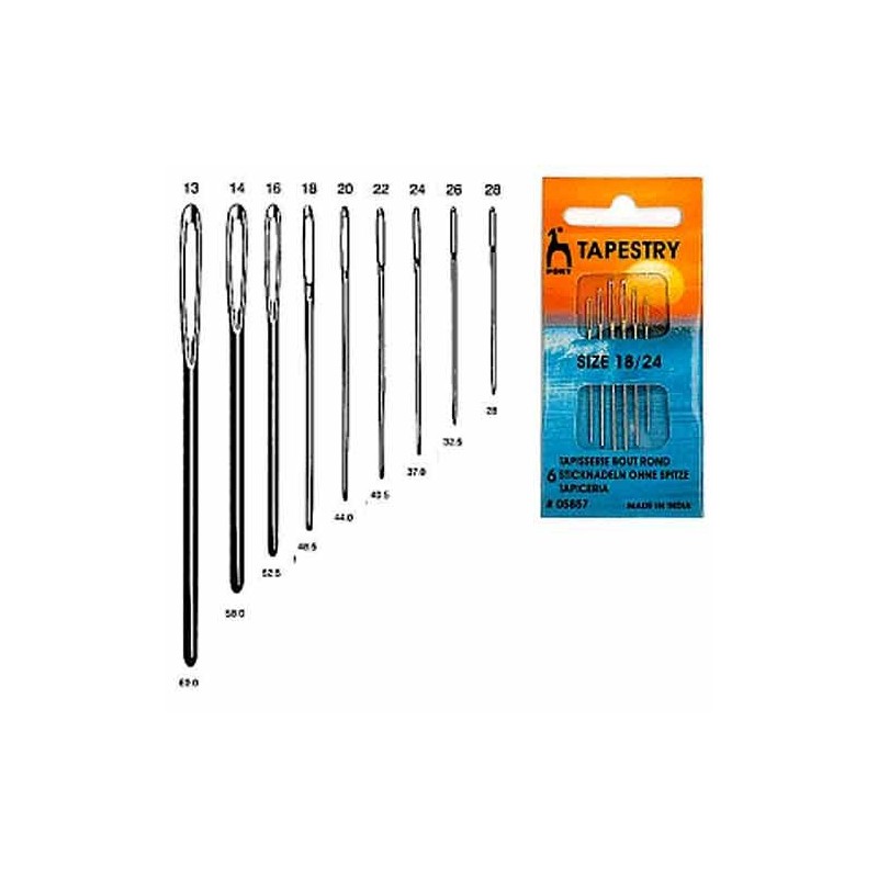 BLISTER 2 AGUJAS LANERAS SINPUNTA PONY 05865