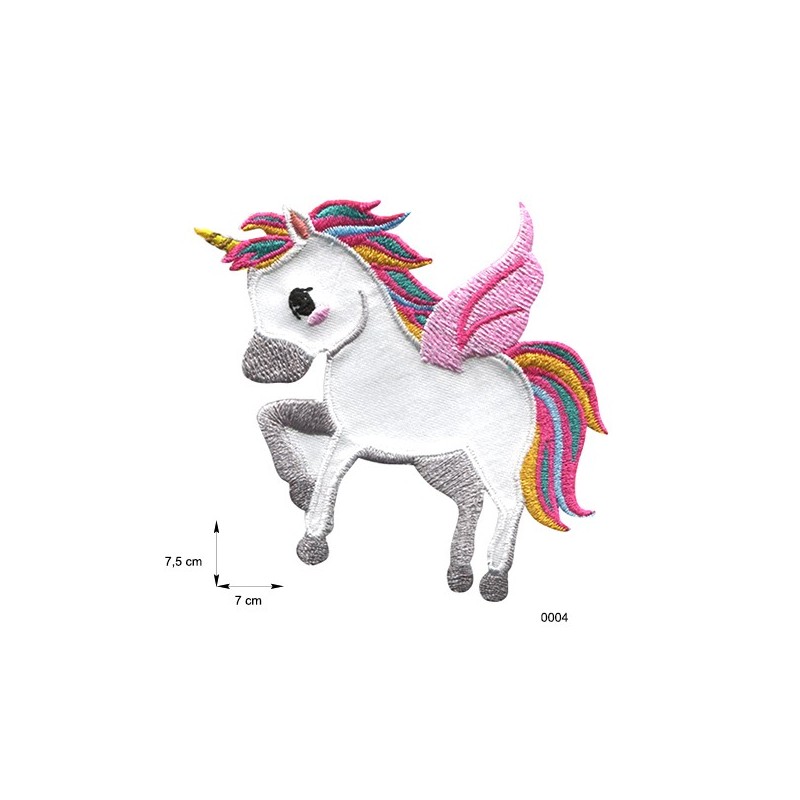PACK3 TERMOADHESIVO BORDADO UNICORNIO