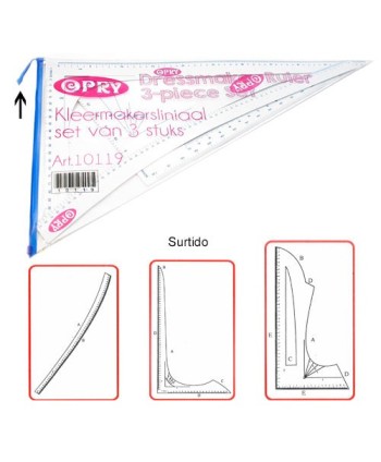 KIT 3 REGLAS COSTURA