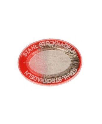 CAJA de 12 CAJITAS 25grs ALFILERES ACERO 060 x 34mm