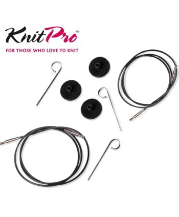 CABLE  NEGRO CON CONECTORES DE PLATA