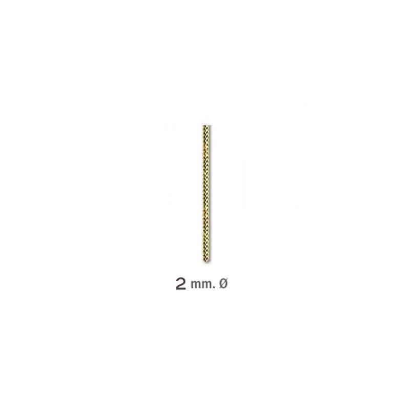 PIEZA 100mts CORDON METALIZADO 2mm