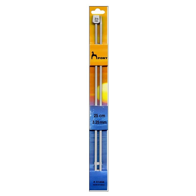 BLISTER DE 1 PAR DE AG TRICOTAR ALUM 25 CM