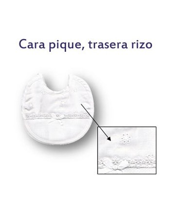 PAQUETE 3 BABEROS PIQUE 15 X 16