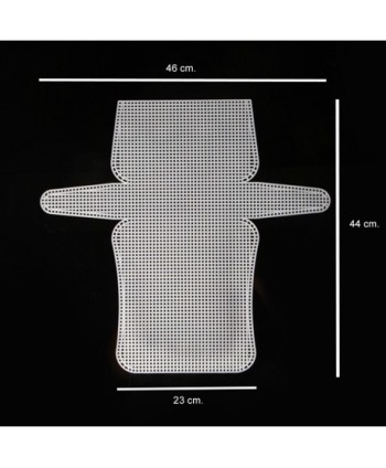 PACK 3 MALLAS PLASTICO 46 X 44 x 23cms PARA TEJER BORDAR