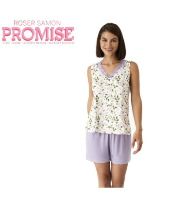PIJAMA MUJER SM CORTO VISCOSA