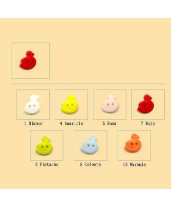 CAJA 48 BOTONES INFANTIL PATO C1