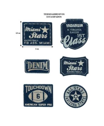 EXPOSITOR 18 ETIQUETAS ESTAMPADAS MIAMI STARS