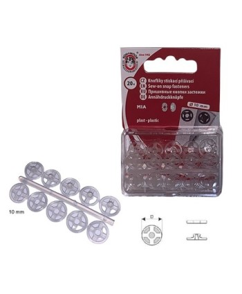 CAJA 10cjts 24 BROCHES DE PLASTICO 7mm