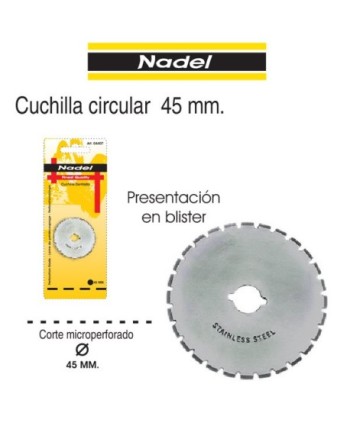 BLISTER 1 CUCHILLA DENTADA PARA RECAMBIO 45mm