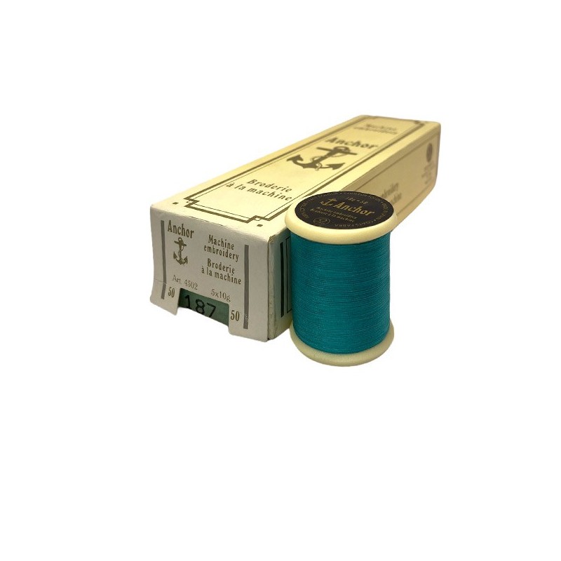 CAJA 5 carretes 10grs ANCHOR BORDAR MAQUINA