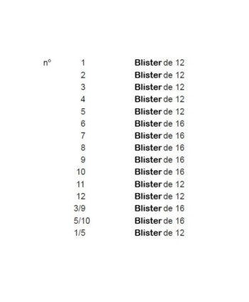 BLISTER 12 AGUJAS OJO LARGO C GENERAL 04851