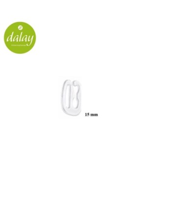 BOLSA 50 GANCHOS TRANSPARENTE 15mm