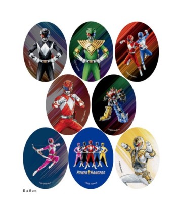 EXP 24 TERMOADHESIVOS IMPRESO POWER RANGERS