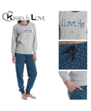 PIJAMA MUJER 2P AFELPADO